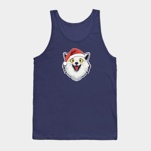 Mad arctic fox Santa Tank Top